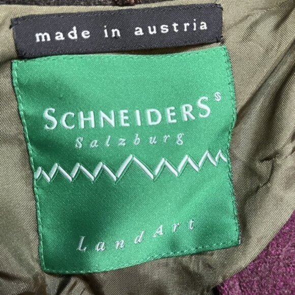 Schneiders Salzburg Melanie Red Blazer Wool Jacket Womens US 10 IT 44 - Picture 4 of 8